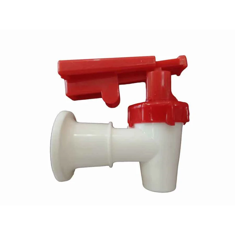 Llave para dispensador Agua Caliente Mango Rojo Con Guarda de Seguridad