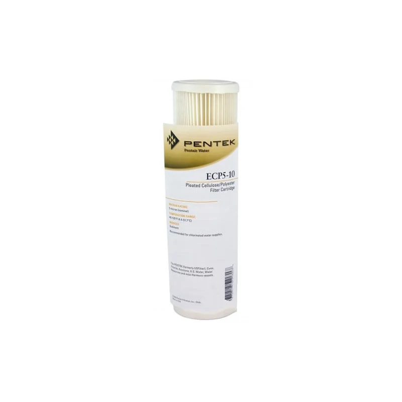 Cartucho Filtro Pentek ECP5-10 plisado de celulosa poliéster Cartucho Filtro Pentek ECP5-10 plisado de celulosa poliéster