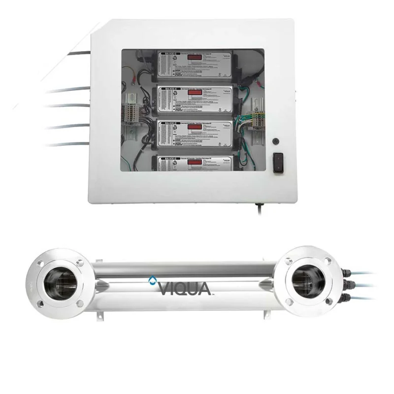 Sistema de desinfección por Rayos UV Uso comerciál Lámparas Multiples 143 GPM