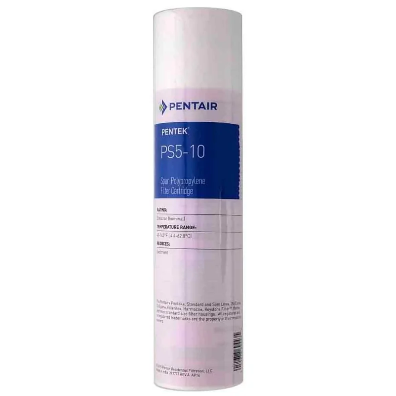 Cartucho Para Sedimentos Para Filtro de Agua Pentek PS5-10 2-3/8" x 9-3/4"