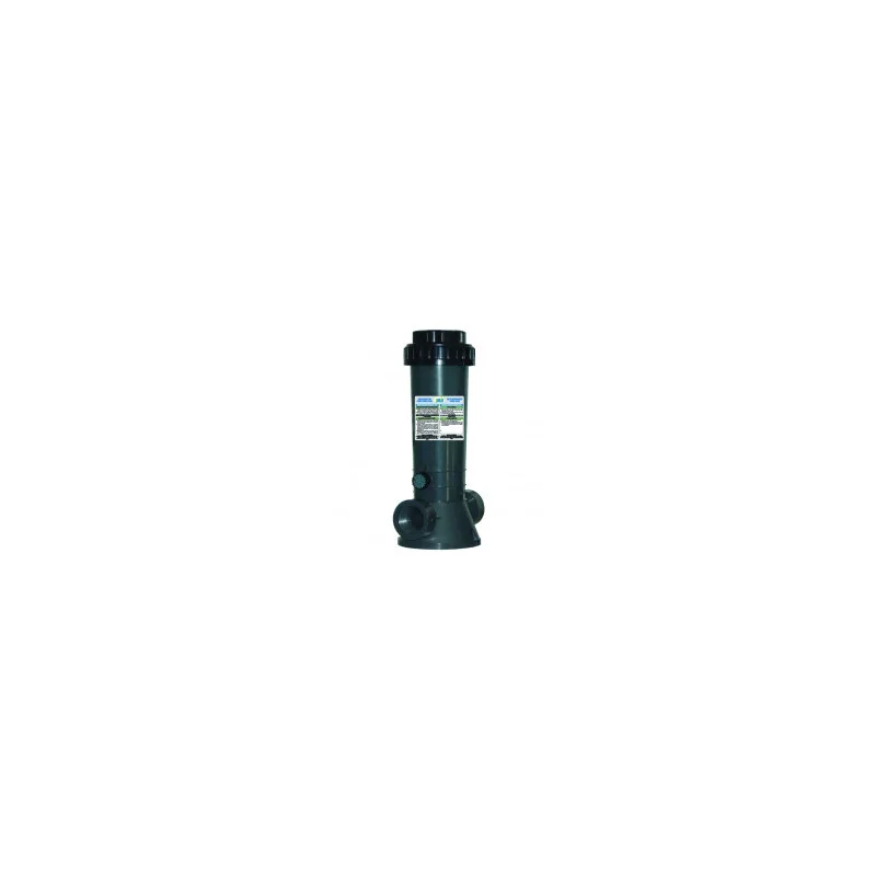 CLORADOR AUTOMÁTICO EN LÍNEA DE 2 KG (8 PASTILLAS) MARCA PANDA CON VÁLVULA DE CONTROL PARA UNA PRESIÓN MÁXIMA DE 50 PSI