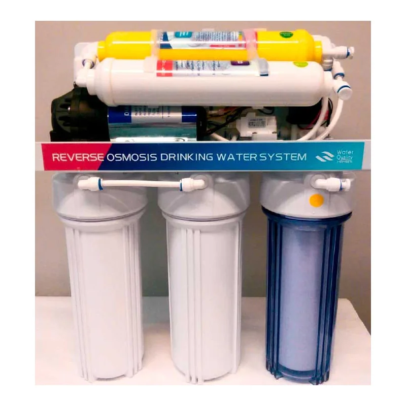 Sistema de Osmosis Inversa Alcalino 6 Etapas 50 GPD con Bomba