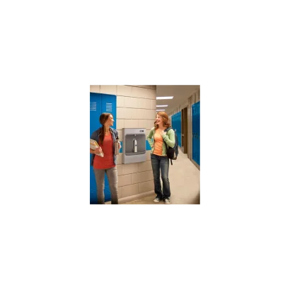 Estación de llenado de botellas mecánica Elkay EZH2O, sin filtro, no refrigerado, inoxidable