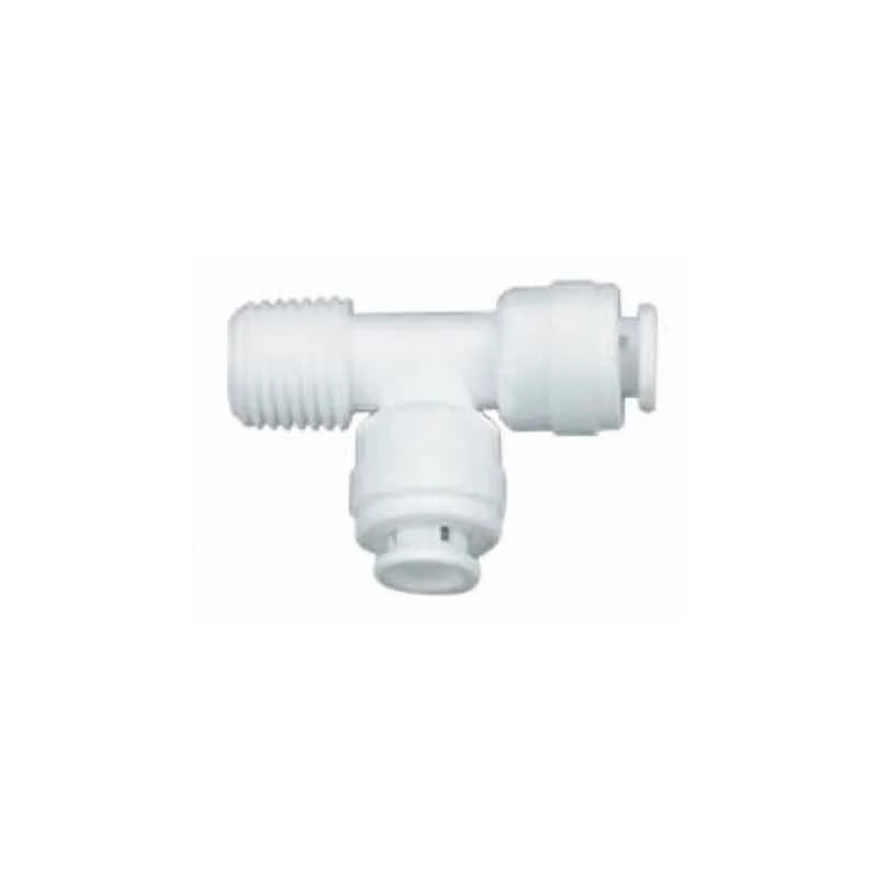 T Adaptador 1/4 " NPT x 1/4" Tubing x 1/4" Tubing