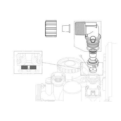 Arandela control de flujo para drenaje DLFC 3/4" Clack WS1 V3162