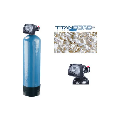 Filtro 30 KG TITANSORB elimina Arsenico Tanque 10" x 54" 1.5 ft3 Valv Clack MV1T 1"