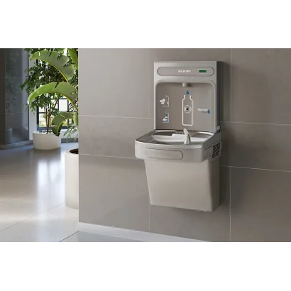 Elkay EZS8WSLK EZH2O Enfriador de agua de 8 GPH con estación de llenado de botellas - Sin filtro