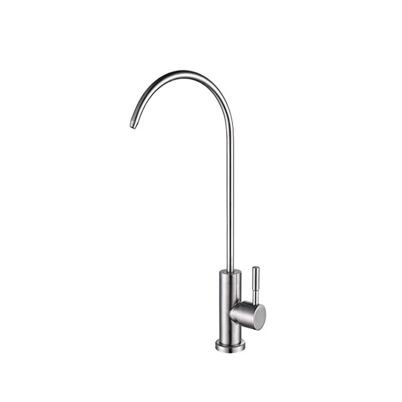 Llave de cuello de ganso modelo DELUXE para filtro de agua acero Inoxidable