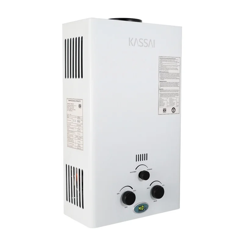 Calentador de Agua 8 lpm Gas LP Baja Presión 2 servicios