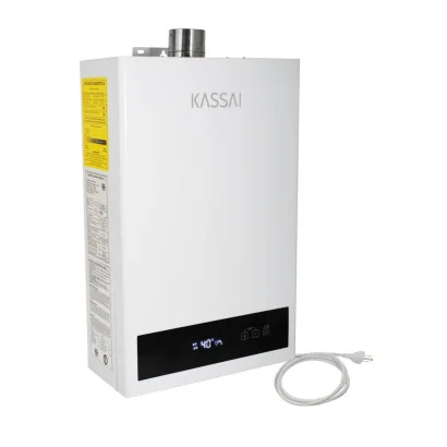 Calentador De Agua Instantáneo Modulante 12 LPM Gas Propano Tiro Forzado Control Temperatura