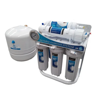 Osmosis Inversa 5 pasos 100 GPD Estilizada C/Bomba y Manómetro