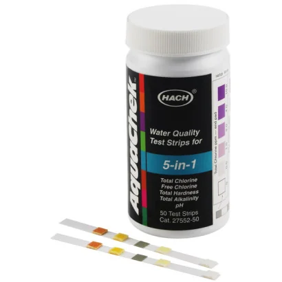 Tiras Reactivas Aquachek Hach 5 En 1