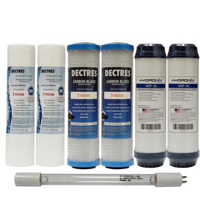 Kit de Mantenimiento 12 Meses para Purificación Básica 4 Etapas con UV