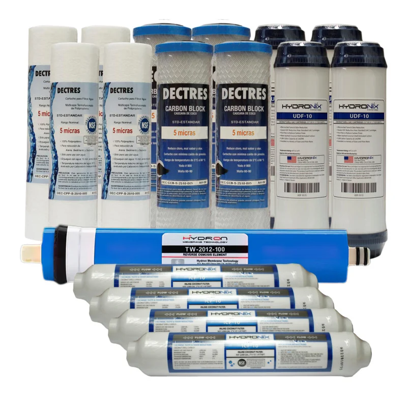 Kit de Mantenimiento 24 meses para osmosis 5 etapas 100 GPD