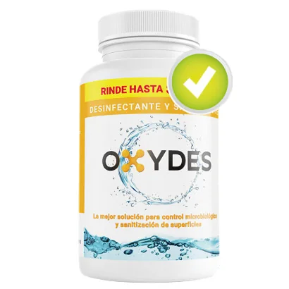 Oxydes Tecnólogia Desinfectante Agente Oxidación y Desinfección Grado Alineticio Biodegradable 5 Kgs