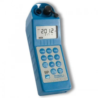 Medidir Myron-L, Ultrameter 9PTKB: Cond, Resisr, STD, Temp, PH, ORP/CI LIBRE, Alkal. Dureza, Ind-Sat
