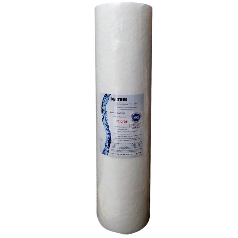 Cartuchos Dectres Polipropileno Termofusionado 4.3" x 20" 5 Micras