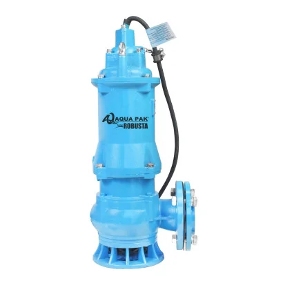 Motobomba sumergible para lodos, AQUAPAK, serie ROBUSTA, descarga 3", sólidos 1.2" , 4 hp, 230 V 3 fases