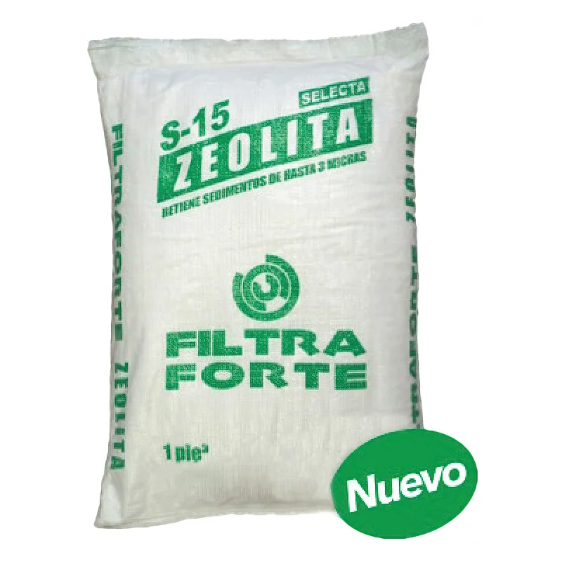 ZEOLITA Natural Filtra Forte S-15 Selecta Sin finos 22 kg 1 ft3