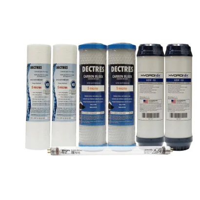 Kit de Mantenimiento 12 Meses para Purificación Básica 4 Etapas con UV Bulbo 2 pines