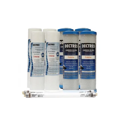Kit de Mantenimiento 24 Meses para Purificación Básica 3 Etapas con UV Bulbo 2 pines