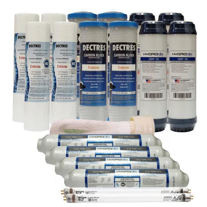 Kit de Mantenimiento 24 meses para Sistema Ultrafiltración 6 etapas 400 GPD con UV