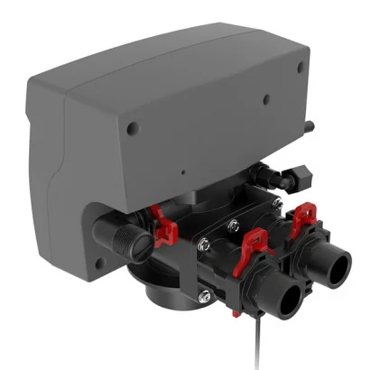 Válvula Hydrotech® 89DF 1" Por Demanda, Suavizador y Filtro Tanque de 18" diám.