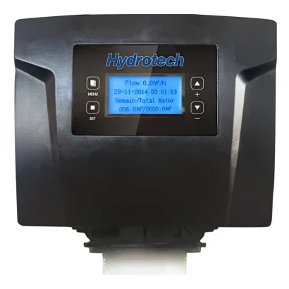 Válvula Hydrotech® 89DF 1" Por Demanda, Suavizador y Filtro Tanque de 18" diám.