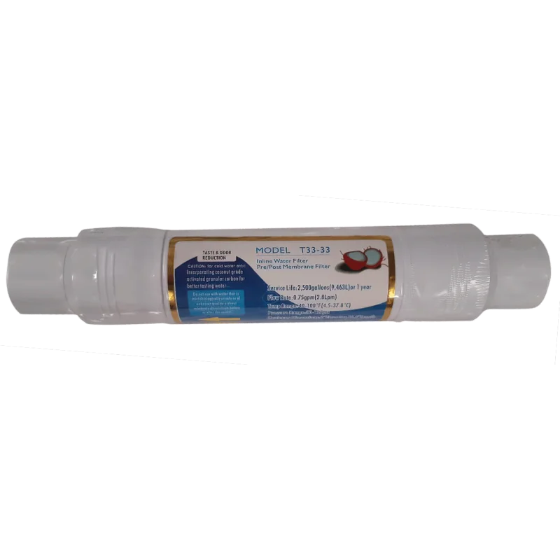 Filtro de carbón de coco activado granular T33-33 conector Adaptador rápido