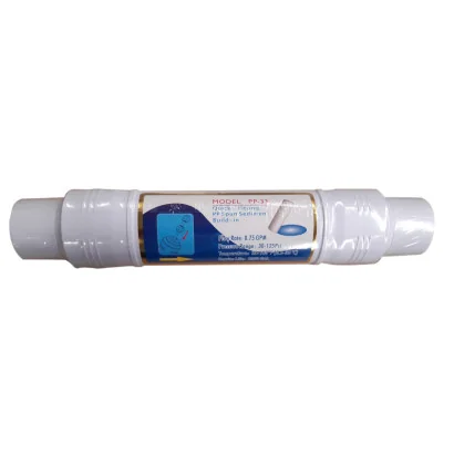 Filtro Sedimentos en Línea 5 Micras PP Conector Espiga 1/4" Filtro Sedimentos en Línea 5 Micras PP Conector Espiga 1/4"