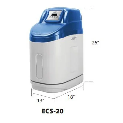 ECOSMART ECS-20 Suavizador de agua alta eficiencia gabinete compacto