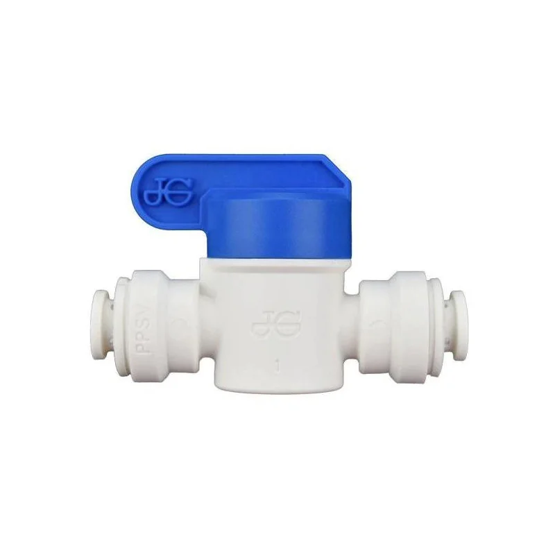 PPSV040808W Válvula Recta John Guest conexión rápida de 1/4" para tubing