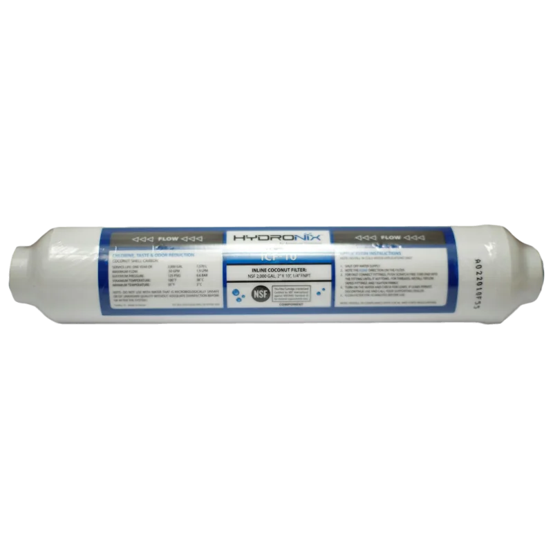 Filtro Cartucho De Carbón Activado Granular En Línea Dimensiones De 2.5" X 10"