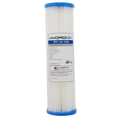 Hydronix SPC-25-1005 Cartuchos plisados 50 micras de poliéster