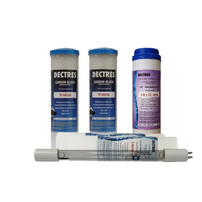 Kit de Mantenimiento 12 meses para Ultrafiltración AWT 4 etapas con UV 4 pines