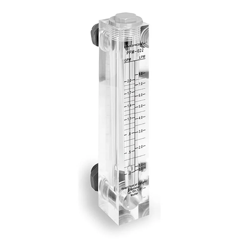 Caudalímetro Hydronix de montaje en panel 3/8" MNPT, 0.2-2 GPM