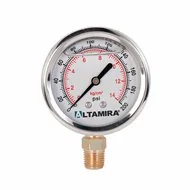 Manometro Cassa ACCIAIO INOX Con Riempimento In Glicerina Attacco Radiale Manometro Cassa ACCIAIO INOX Con Riempimento In Glicerina Attacco Radiale