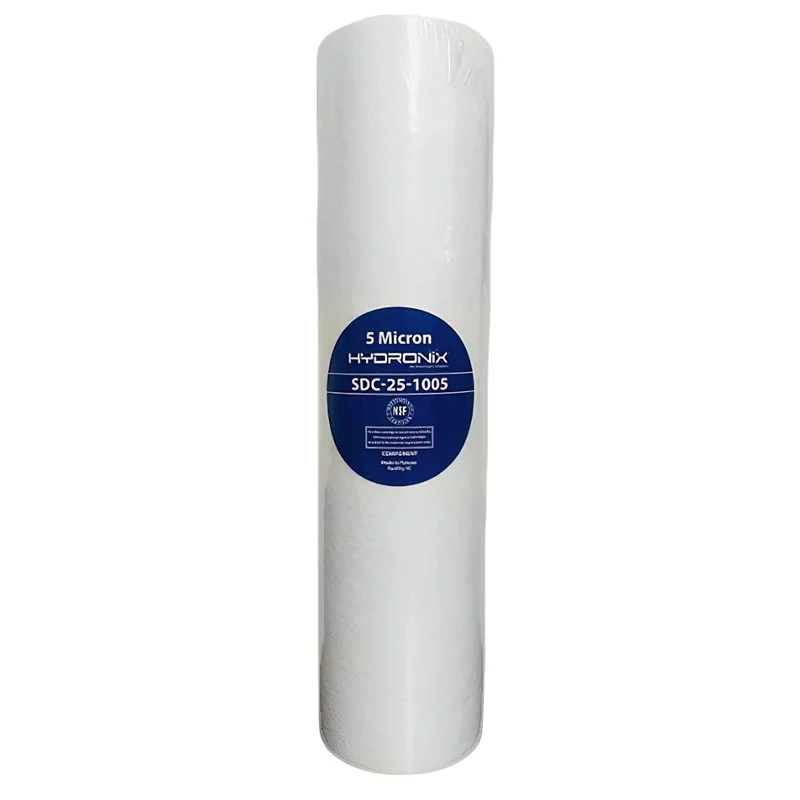 Cartucho SDC-25-1005 Hydronix Polipropileno 2.5" x 10" sedimentos 5 Micras