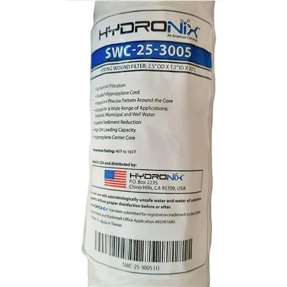 SWC-25-3005 Cartucho Hilado Std. 2.5" x 30" Hydronix