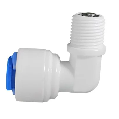 Codo Adaptador con válvula de retención DCC-020A Tubo 1/4″ Rosca 1/8″