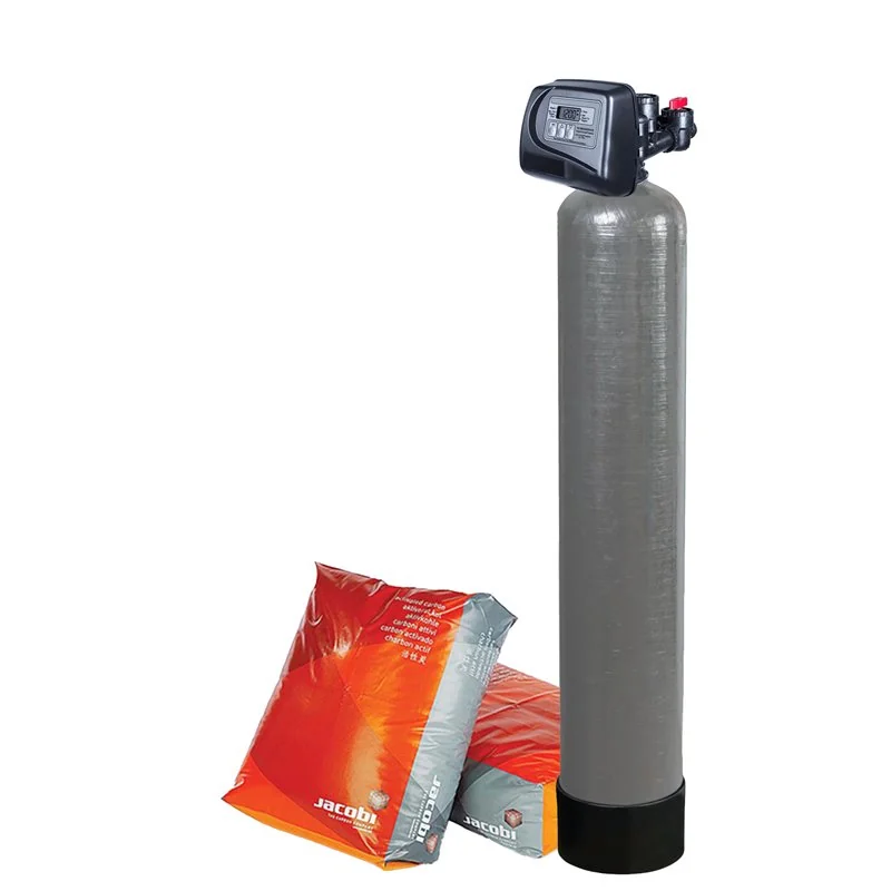 Filtro Carbón Activado 5 gpm Válvula Clack WS1TC 1.5 ft3 Tanque 10" x 54"