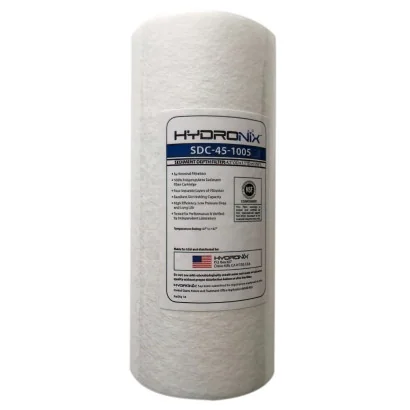 Cartucho SDC-45-1005 Hydronix Polipropileno 4.5" x 10" sedimentos 5 Micras