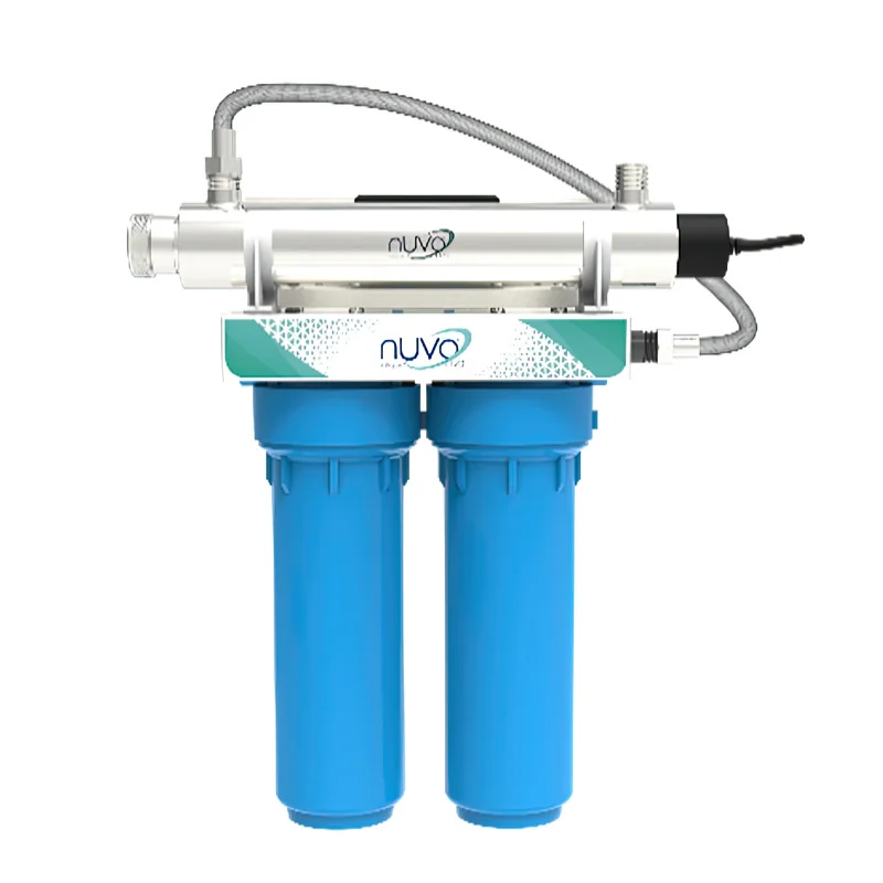 UVNUVO Purificador de agua por LUZ UV 3 etapas 8 LPM 1/2" UVNUVO Purificador de agua por LUZ UV 3 etapas 8 LPM 1/2"