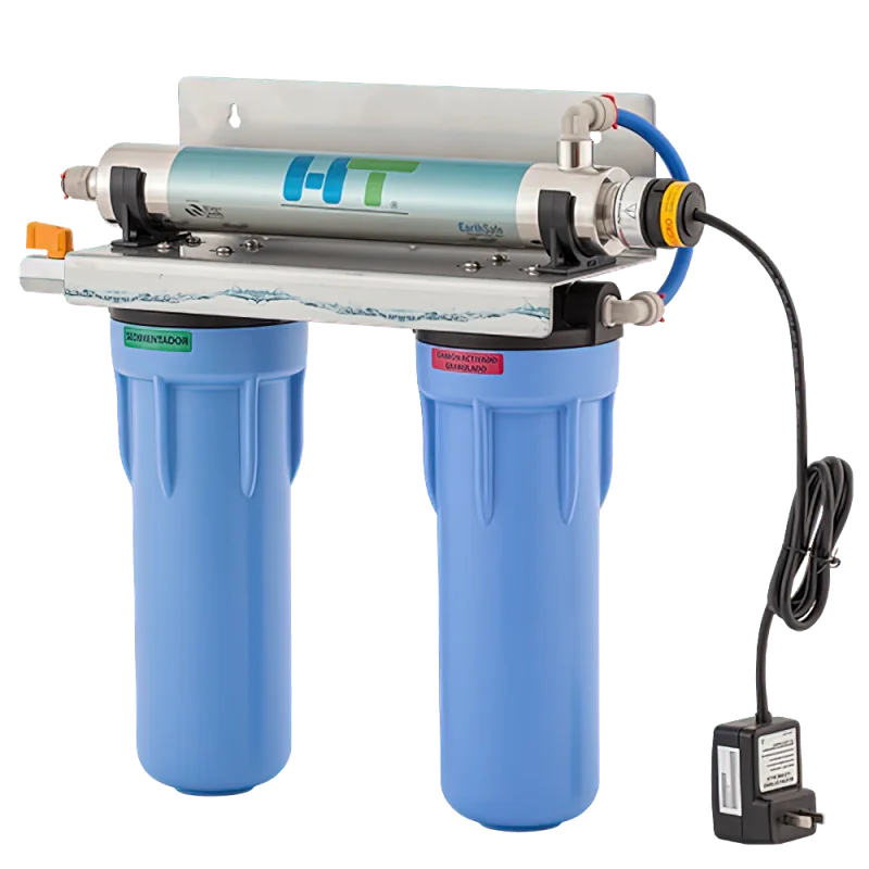 PURIFICADOR TRES ETAPAS UV 8 litros minuto Uso Comercial HT2 azul CD-005 PURIFICADOR TRES ETAPAS UV 8 litros minuto Uso Comercial HT2 azul CD-005