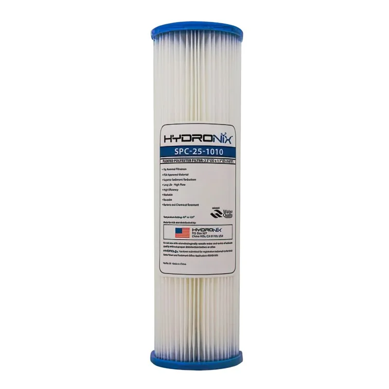 Hydronix SPC-25-1010 Cartuchos plisados 10 micras de poliéster