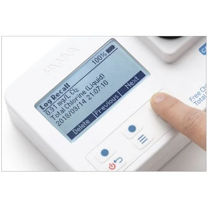  HI97710 Fotómetro Portátil de pH, Cloro Libre y Total con CAL Check