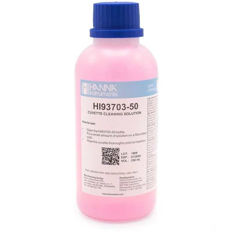 HI93703-50 Solución de Limpieza de Cubetas (230 mL)