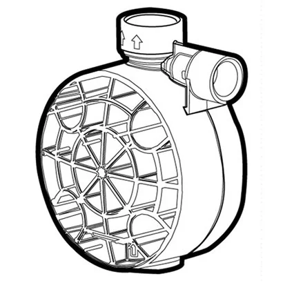 48366 Cabezal LMI FastPrim PVC gris bombas Roytronic®, SC3 moldeado