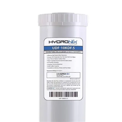 UDF-10KDF.5 Hydronix Carbón GAC y 0.5 lbs de KDF55 