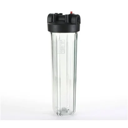 HF45-20CLBK10PR Hydronix Portafiltro Transparente 41/2"Øx20"Válv.Alivio 1"